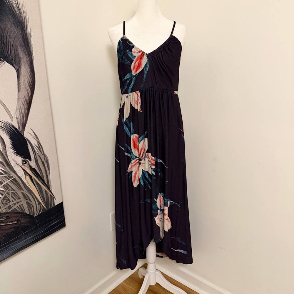 Catherine Malandrino Purple Floral Maxi Dress